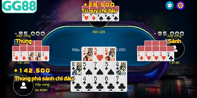 3 cách giữ bài trong Mậu Binh hiệu quả