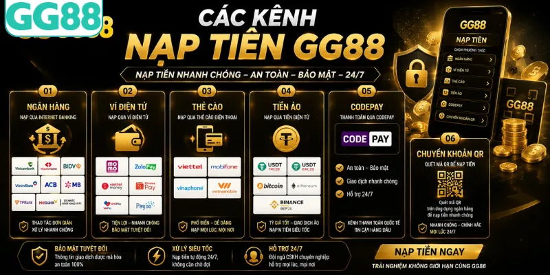 Các phương thức nạp tiền an toàn