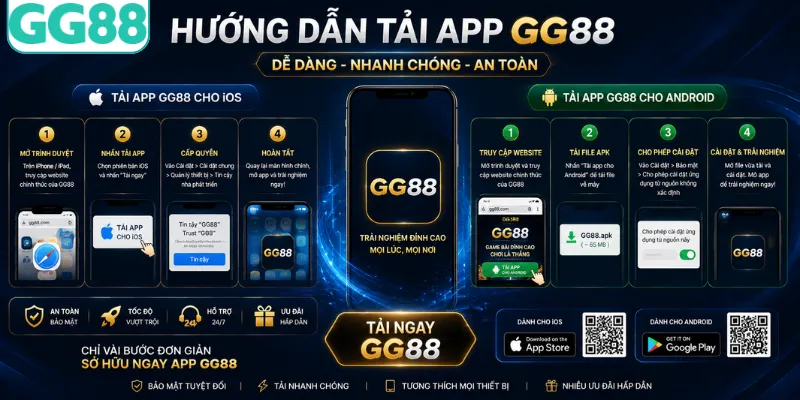 Quy trình tải app GG88 cho từng hệ điều hành