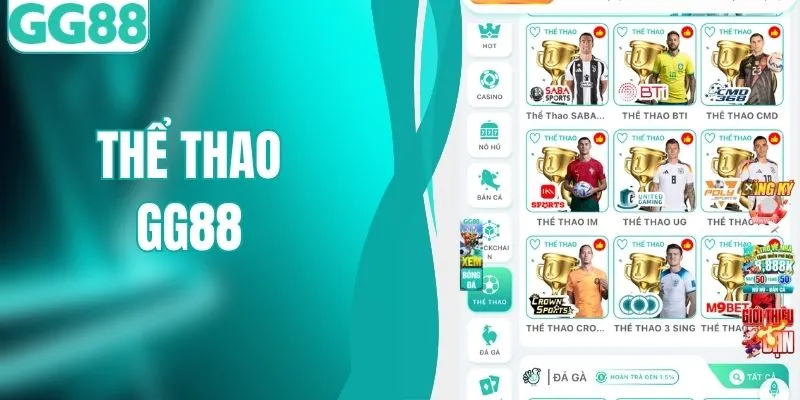 Thể Thao GG88 - Sân Chơi Cá Cược Hút Hàng Triệu Fan
